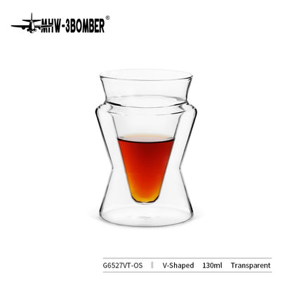 MHW-3BOMBER DW SERIES GLASS CUP TRANSPARENT