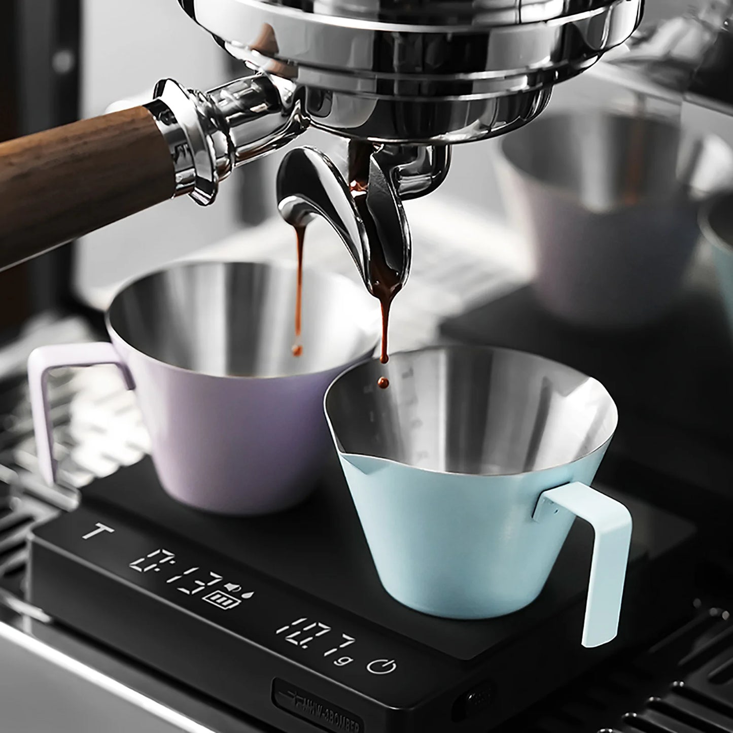 Taza de medición para espresso (2 picos)